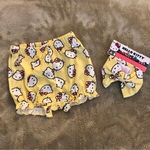 Hello Kitty 3-6mo bloomers diaper cover set 2pc. NWT